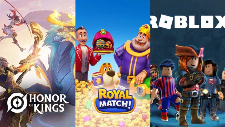 Honor of Kings, Royal Match, and Roblox